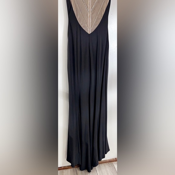 Alyce Paris Black Prom Evening Gown w/ crystal beaded. - Picture 3 of 8